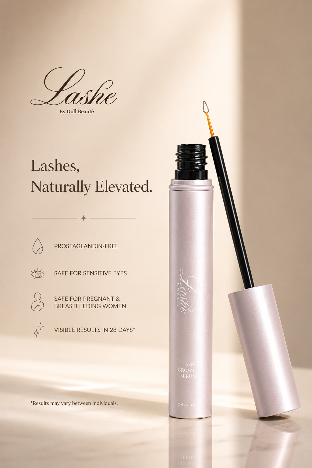 Pure growth lashes serum